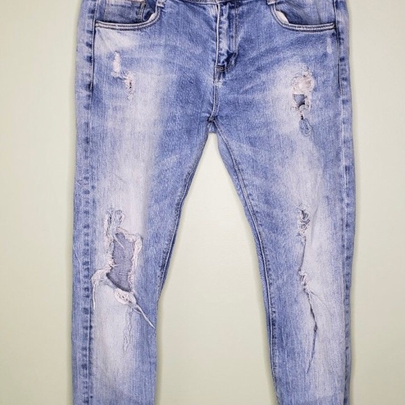 ZARA • Slim Premium Wash Trafaluc Blue Jeans 6 - Picture 2 of 6